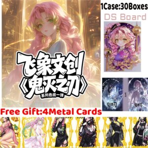Flying Elephant Culture Demon Slayer Acrylic Board Metal Collection Card Multiple Character Cards Badges Hobbies and Toy Gift
