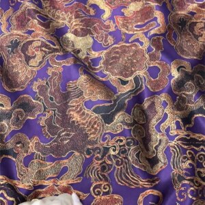 100% Silk Dress Cheongsam High Quality Real Silk Pure Natural Satin Fabric Per Meter