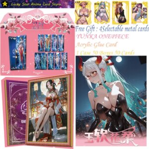 YUNKA ONEPIECE Collection Cards Anime One Piece Cards Nami Luffy Character Collection Cards CCG ACG Game Child Gift Toy