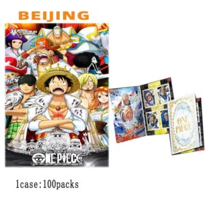 Anime One Piece Collection Cards Wave 1 BEIJING Double Fold And Pull-Out Stamp Opcg Comics Various Processes Playing Game Cards