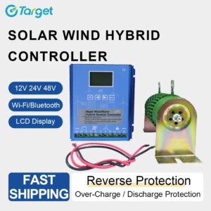 Hybrid Controller 6000W 12V 24V 48V Auto Boost Charger Wind Turbine Generator Solar Panel With Dump Load Hybrid System Home Use