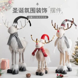 Christmas Elk Deer Doll Toy Doll Scene Arrangement