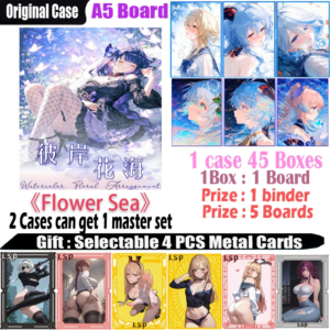 New A5 Size Colored Board Collection Card “Flower Sea ” Hobby CCG Card Trade Card Goddess Board Game Doujin Toys Board Gifts