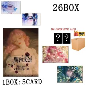 Tengyang Wenchuang Wholesales Demon Slayer Acrylic Collection Cards Wave 3  Booster Box High Quality Kids Toys Playing Cards