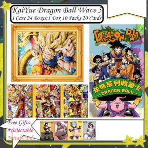KaiYue Dragon Ball Wave 5 Art Cards Collection Cards Game Super Saiyan Son Goku Anime Character Flash Kids Gift Toy