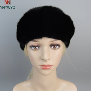 Hot Sale Fashion Winter Warm Women Knit Caps Mink Hats Berets Luxury Women Real Natural Mink Fur Hat Beanies Real Fur Berets