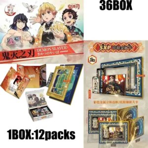 Demon Slayer Cards Booster Box Collection Wave 1 Wholesale Playing Cards Games Board Party Kids Toys Mystery Pack