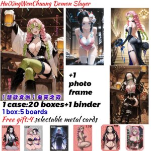 2025 Newest HuiXingWenChuang Demon Slayer Boards Collection Card Shinobu Japanese Anime Trading Mitsuri Hobbies Gift