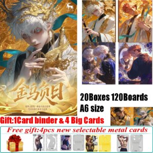 New LuMing Jujutsu Kaisen Golden Crow Bearing the Sun A6 JJK Acrylic Colored Paper Anime Satoru Gojo Zenin Maki Quality Cards