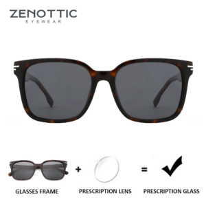 ZENOTTIC S Size Handmade Acetate Uv400 Myopia Sunglasses Prescription Custom Men Polarized Optical Sun Glasses Driving Shades