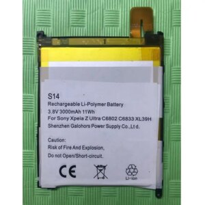 5Pcs/Bag 3.8V Li-polymer Battery for Sony Xpeia Z Ultra C6802 C6833 XL39H LIS1520ERPC High Quality