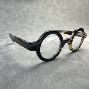 Eyeglass Frames Unique Round Vintage Handmade natural horn prescription women’s man glasses frames optical lenses eyeywear