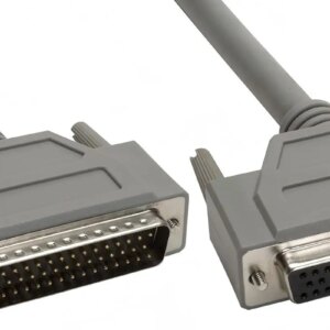 2PCS  Deluxe Molded D-Sub Cable ，D-SUB 50Pin Male to 50Pin Female Cable 1 Meter