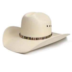 Four gear thin belt hard set cowboy hat waterproof sunshade top