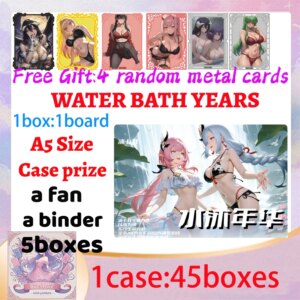 2025 Newest WATER BATH YEARS A5 Size Waifu Boards Collection Box Doujin Booster Spicy Art Toy Gift for Hobbyists