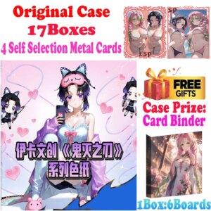 2025 Newest Case Wholesale Yika Culture A6 Size Demon Slayer Acrylic Colored Paper Waifu Mitsuri Trading CCG TCG Art Gift