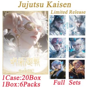 New Jujutsu Kaisen Lei Di Ya Culture Wave 1 Acrylic Double Flash Paper Cards Booster Box Game Character Card Children Gifts