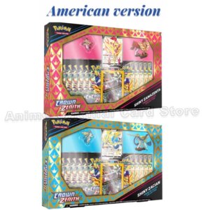 American Version Original Box Genuine Pokemon PTCG English SS12.5 Zacian Zamazenta Badge Collection Gift Box