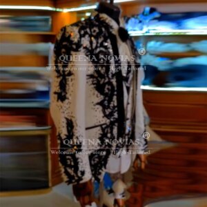 Luxury Groom Wear Wedding Tuxedos Customized Beaded Crystals Embroidered Prom Blazers 3 Pieces Suits Men Slim Fit Business Dress