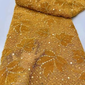 Luxury African Sequin Beaded Lace Fabric 2025 High Quality Groom Nigerian Wedding Bridal Embroidery French Tulle Sewing