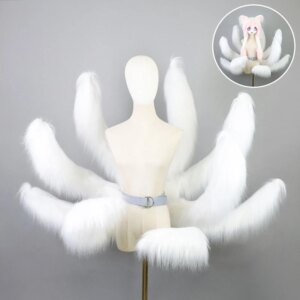 Nine-tailed Animal Tail Comic Exhibition Cute Tail Cosplay Plush Nine-tailed Tail Cos Props