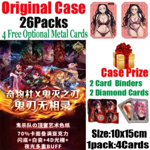 New Qiwu Society Demon Slayer A6 Size Acrylic Colored Paper Anime Nezuko Shinobu Mitsuri Quality Diamond Flash Cards Doujin Toy