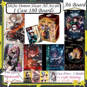 ShiJie Demon Slayer A6 All Arcylic Boards Demon Slayer Cards Tanjirou Kamado Nezuko Character Collection Cards Anime Gifts Hobby
