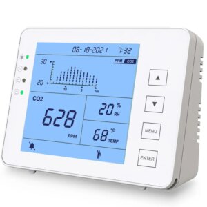 Carbon dioxide detector Temperature and humidity data recorder Indoor air gas sensor Smart