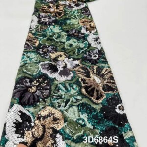 African Heavy Sequins Lace Fabric 2025 High Quality Nigerian Luxury Sequins Lace French Tulle Fabrics for Wedding Party Dress