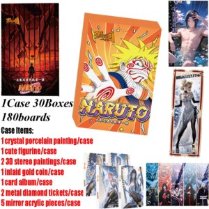 New Jifeng Animation Naruto Colored Paper Anime Uzumaki Naruto Uchiha Sasuke Hyuga Hinata Rare Metal Diamond Ticket Cards Gift