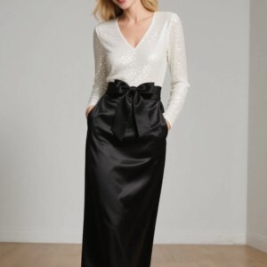 Elegant Sheath V Neck Satin Mother of the Bride Dress Tea Length Bow Knot Wedding Guest Cocktail Party Gown 2025 Free Customized