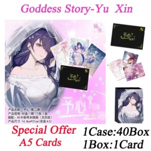 2025 Goddess Story Yu Xin High Quality A5 Collection Card Booster Box Wholesale Board Game Child Toys And Hobbies Gift