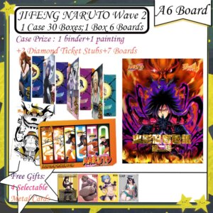 JIFENG NARUTO Wave 2 A6 Boards Naruto Cards Rare Card MR Card Anime Character Collection Card Childrens Anime Cards