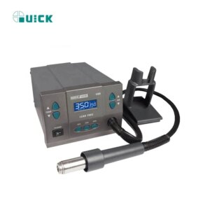 QUICK 881D Hot Air Desoldering Station, ESD Digital Display Hot Air Gun for Chip, PCB SMD Rework Station, Disassemble Repair To