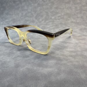 Eyeglass Frames Unique Square Vintage Business Handmade Honey Black Horn Prescription Men’s Glasses Frames Lenses Eyeglasses