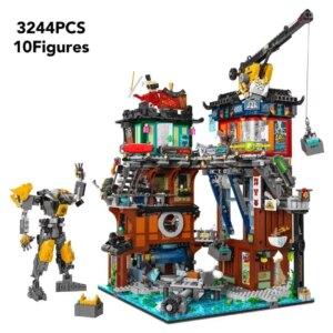 VOCKOO New building series 3244pcs city street view 71837 model building blocks difficult assembly toys Christmas birthday gifts