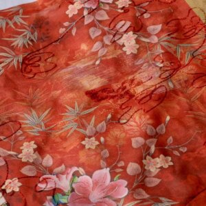 National Style Xiangyun Yarn Cotton Clothing Printed Cloth Autumn and Winter Children’s Fabric Hanfu Fashion