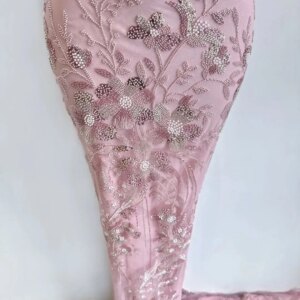 Africa Nigerian Beaded French Mesh Lace With Sequins High Quality 2025 Embroidery Lace Sequins Lace For Wedding Dresses Women4
