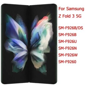Original For Samsung Z Fold 3 5G Inner LCD Display Main Screen With Frame 7.6″ Samsung Z Fold3 F926B F926U Display LCD Screen