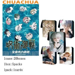 Newest Jujutsu Kaisen Collection Cards Wave 1 Various Process 100% Acrylic Color Paper Rare Playing Anime Cards Kids
