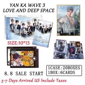 2025 Wholesales Love And Deep Space Collection box Yan Ka W3 A6 Acrylic Sexy Male God Abs Series Anime Christmas Gift