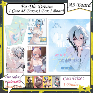 A5 Size Fu Die Dream Board – Anime Goddess Story Cards Featuring Albedo Nezuko Rem Nami Power Zero 2 – Collectible Cards