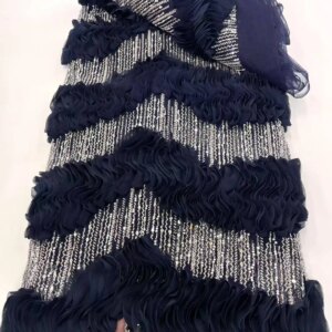 2025 Fashion Elegant French Mesh Rope Embroidery Sequins Lace Fabric African Nigerian Lace Fabric For Wedding Dress WS68TY-373