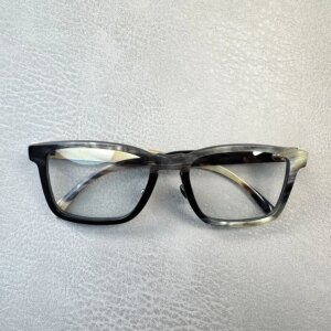 Eyeglass Frames Vintage Retro Square Handmade Black White Horn Reading Prescription Man Glasses Frames Optical Lenses Eyeglasses