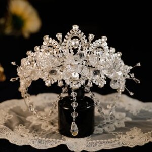 Bridal Crown Headdress Female Eighteenth Birthday Present Forehead Chain Forehead French Crown High Sense