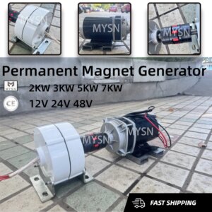 48V 12V Dynamo 5000W 24V Permanent Magnet Generator 3KW Silent Generator 3 Phase AC Alternator For Irrigation PMG Power Kit 7KW