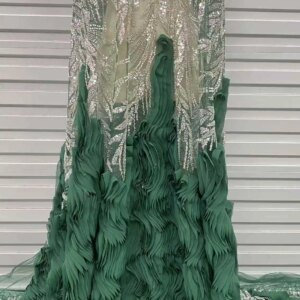 High -End Luxury French Beads Lace Fabric 2025 High Quality African Sequins Groom Net Lace Fabrics For Nigerian Wedding Dresses