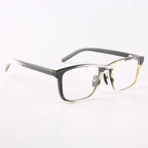 Man’s Glasses Frames Unique Vintage Square Business Optical Lenses Eyeglasses Handmade Buffalo Horn Prescription Eyeglass Frames
