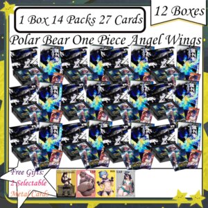 Polar Bear One Piece Angel Wings One Piece Anime Collectible Card Luffy Zoro Trading Card Sanji Nami TCG Booster Box Game Cards