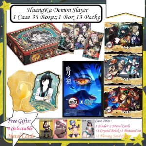 HuangKa Demon Slayer Blood Moon Covenant Demon Slayer Collection Cards Tanjirou Kamado Nezuko Collection Cards Anime Gifts Hobby